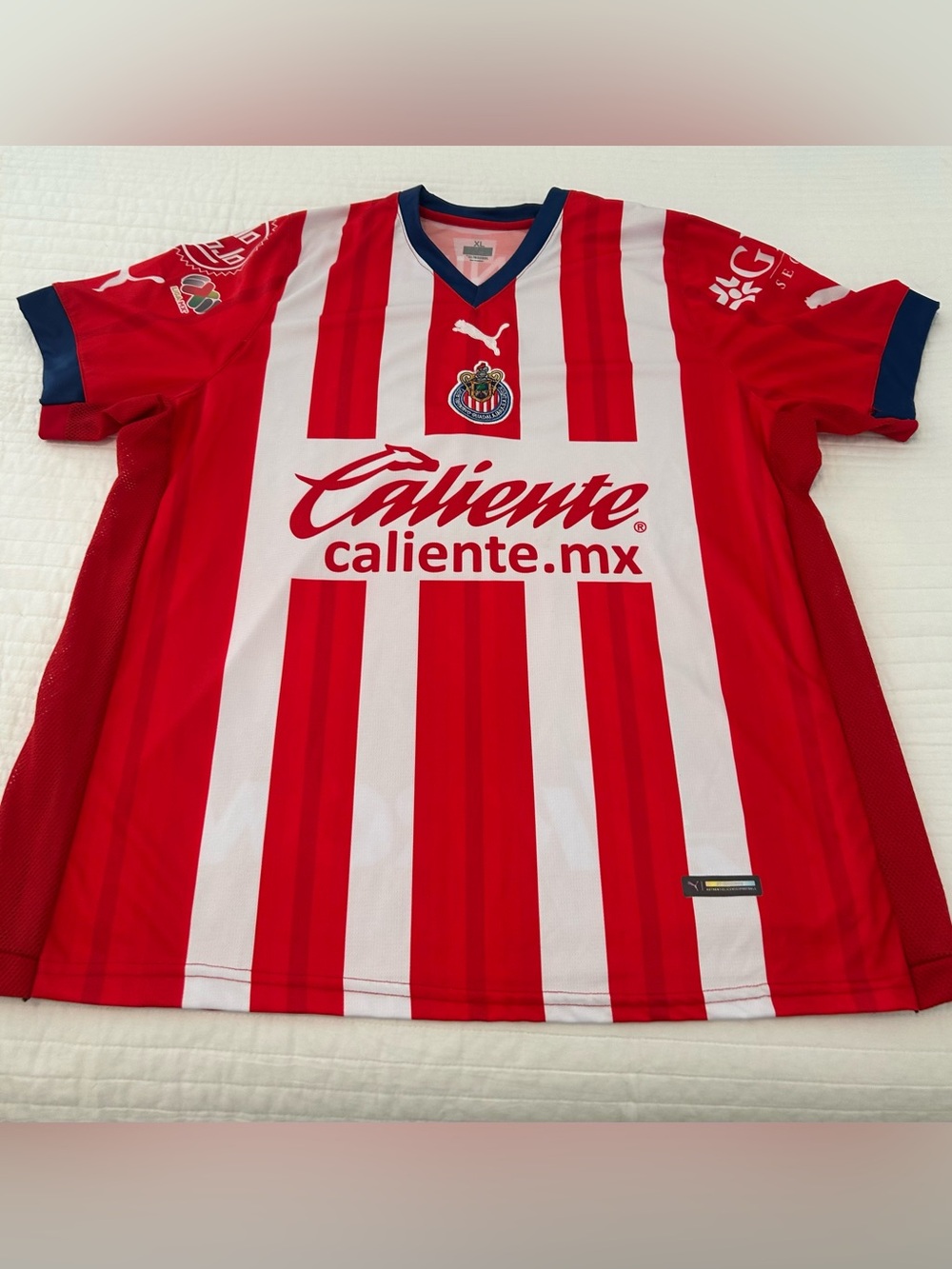 Puma Chivas Guadalajara Home 24-25 Men's Soccer Jersey Red-White Size XL